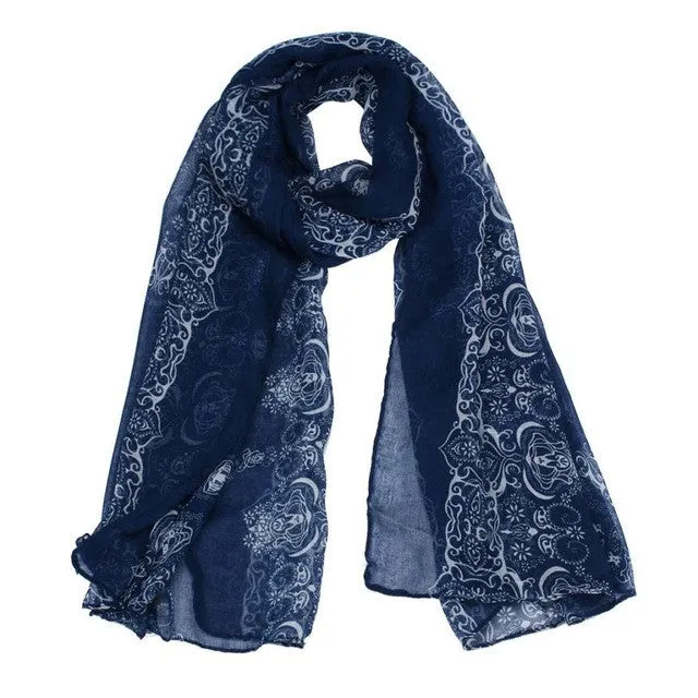 luxury brand scarf women  Classical Print Scarf Scarves Sun Protection Gauze Kerchief GS