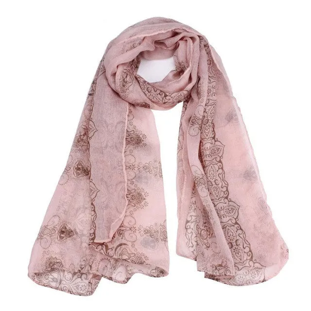 luxury brand scarf women  Classical Print Scarf Scarves Sun Protection Gauze Kerchief GS