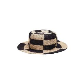 MALIBU HAT | BLACK AND NATURAL