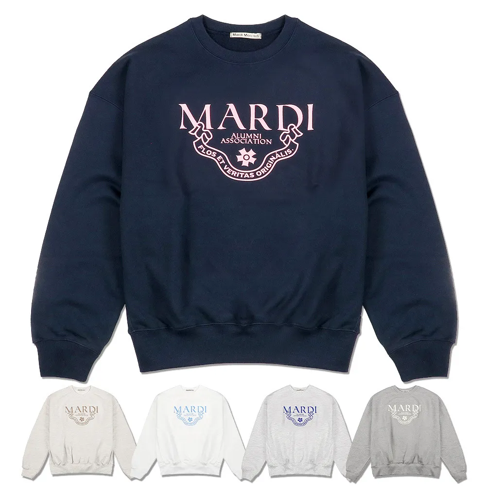 Mardi Mercredi  |Rib Street Style U-Neck Long Sleeves Plain Cotton Oversized