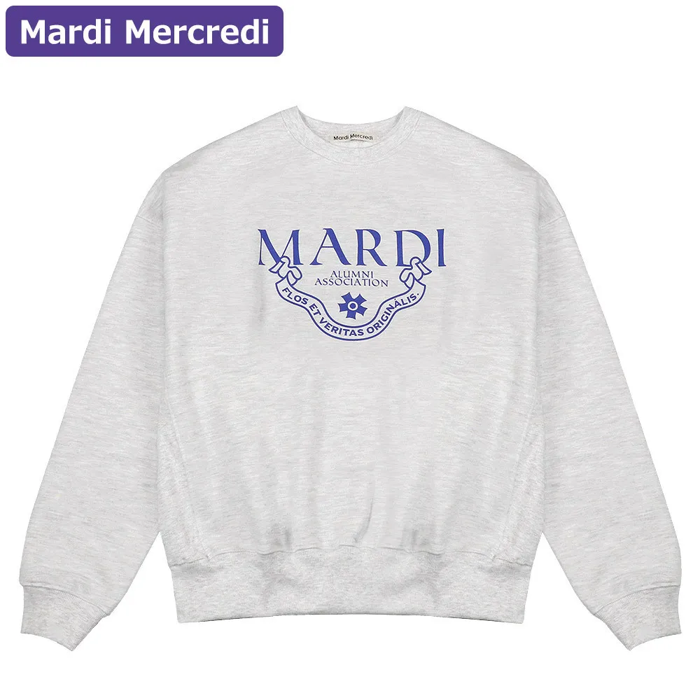 Mardi Mercredi  |Rib Street Style U-Neck Long Sleeves Plain Cotton Oversized