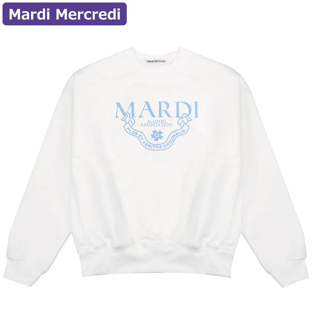 Mardi Mercredi  |Rib Street Style U-Neck Long Sleeves Plain Cotton Oversized