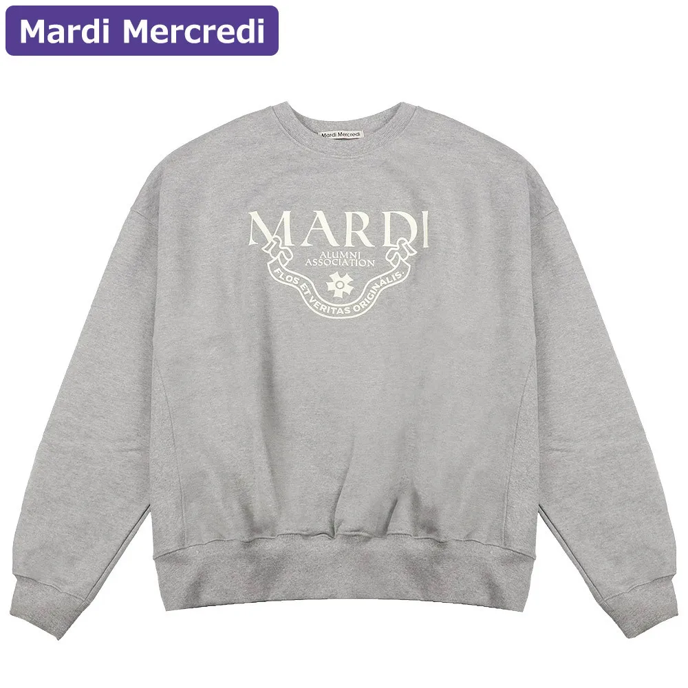 Mardi Mercredi  |Rib Street Style U-Neck Long Sleeves Plain Cotton Oversized