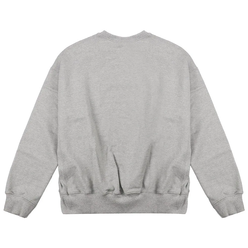 Mardi Mercredi  |Rib Street Style U-Neck Long Sleeves Plain Cotton Oversized