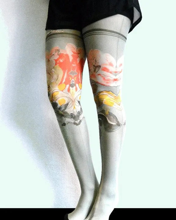 Marie Antoilette Clearance Floral Tights