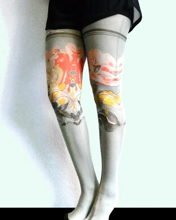 Marie Antoilette Clearance Floral Tights