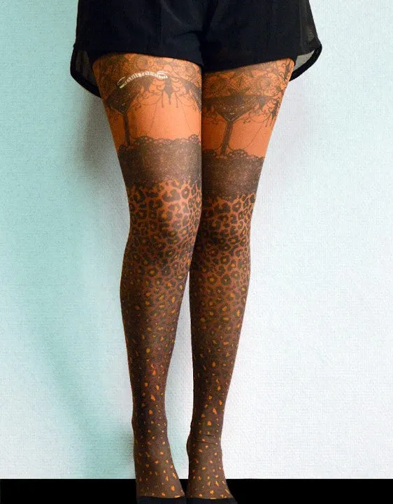 Marie Antoilette Clearance Leopardo Tights