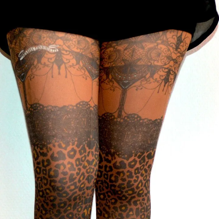 Marie Antoilette Clearance Leopardo Tights