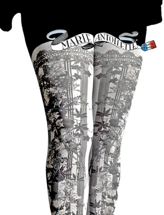 Marie Antoilette Marguerite Printed Tights