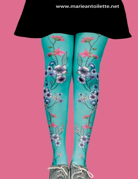 Marie Antoilette Mariette Bleue Tights