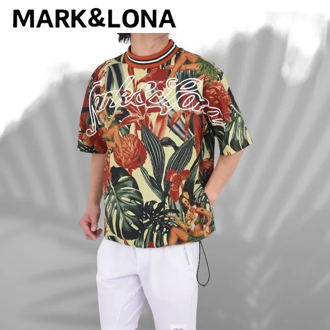 MARK&LONA  |Skull Camouflage Unisex Nylon Street Style Short Sleeves