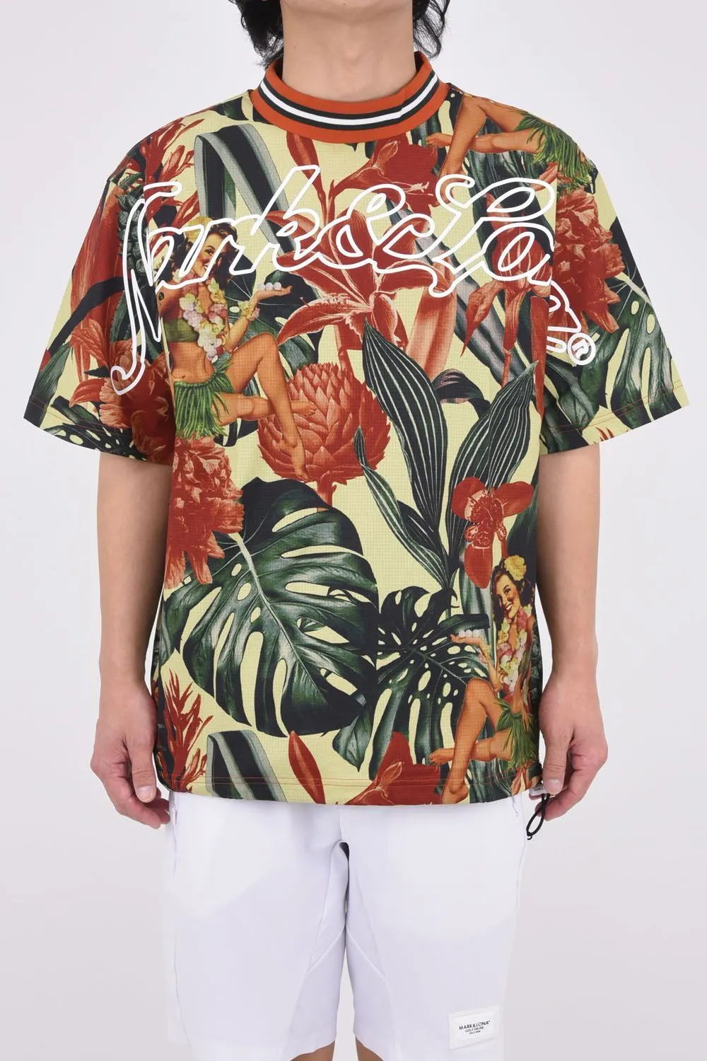 MARK&LONA  |Skull Camouflage Unisex Nylon Street Style Short Sleeves