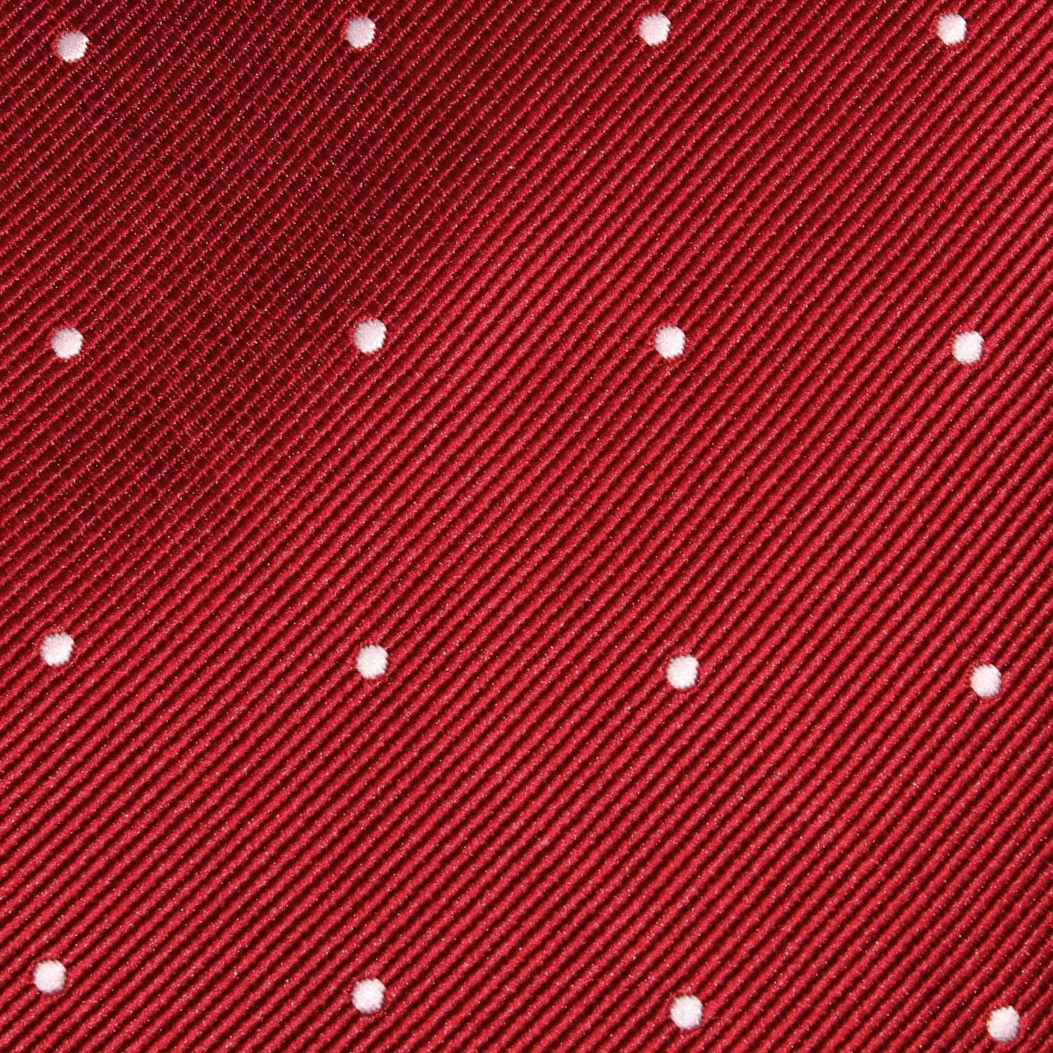 Maroon with White Polka Dots Pocket Square