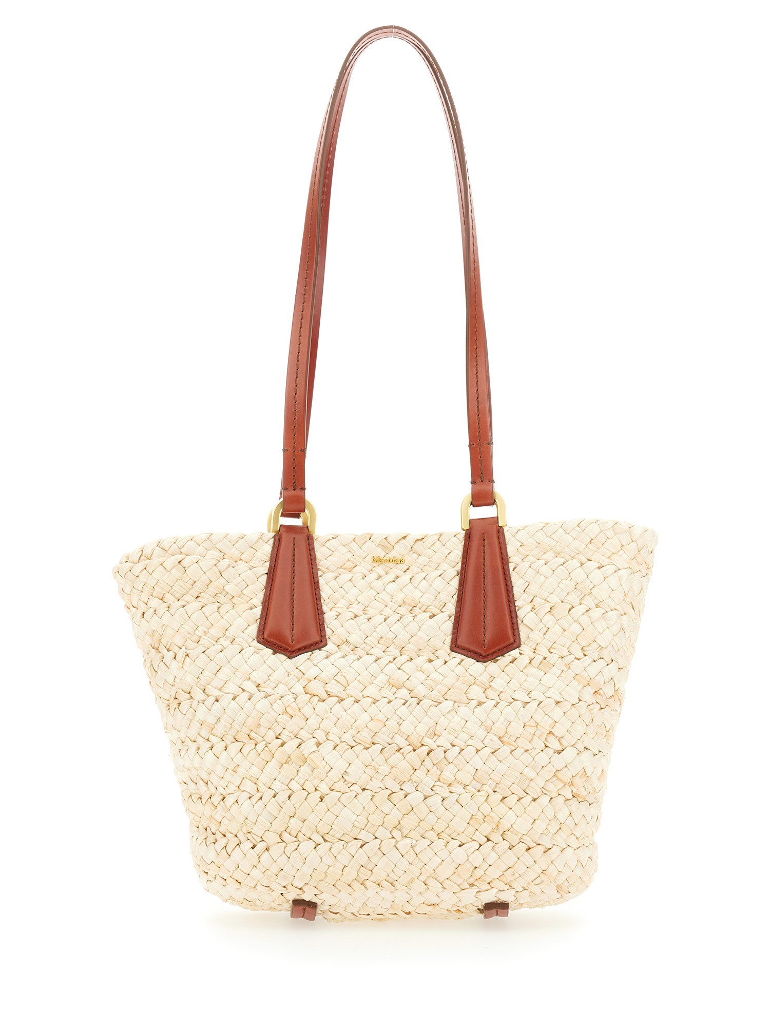 MAX MARA    STRAW BUCKET BAG