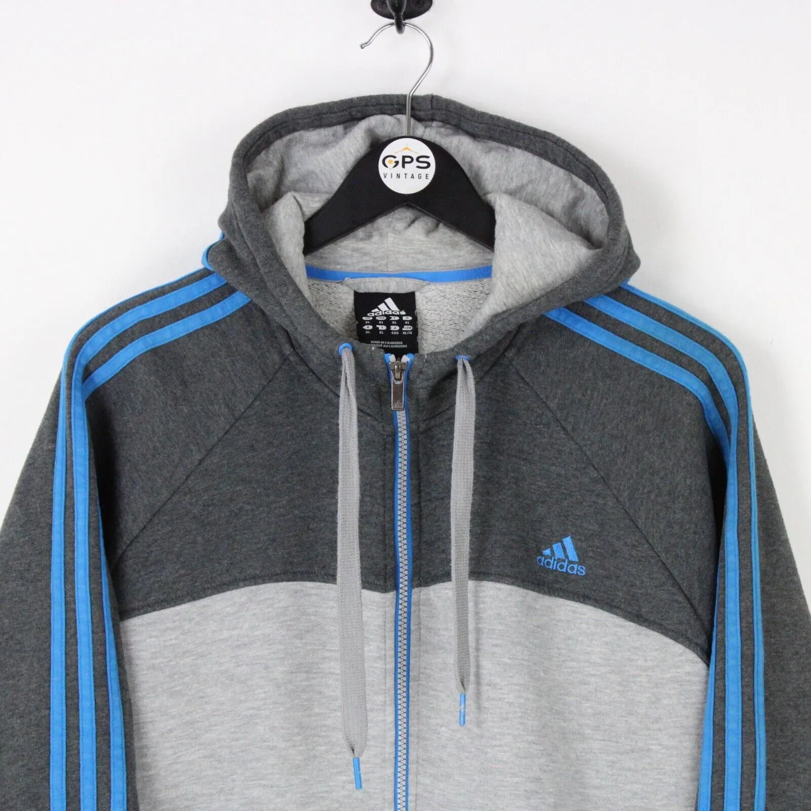 Mens ADIDAS Hoodie Grey | XL