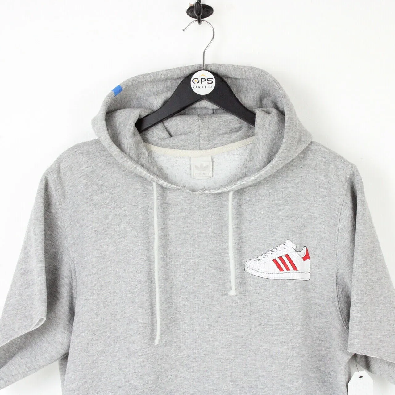 Mens ADIDAS ORIGINALS 00s Hoodie Grey | Large