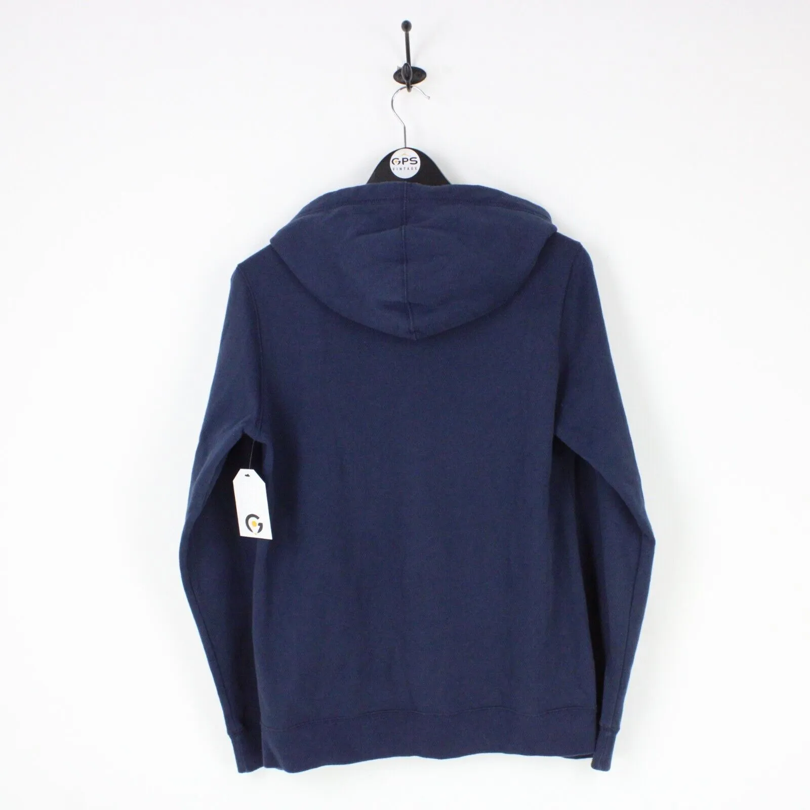 Mens CHAMPION Hoodie Navy Blue | Small