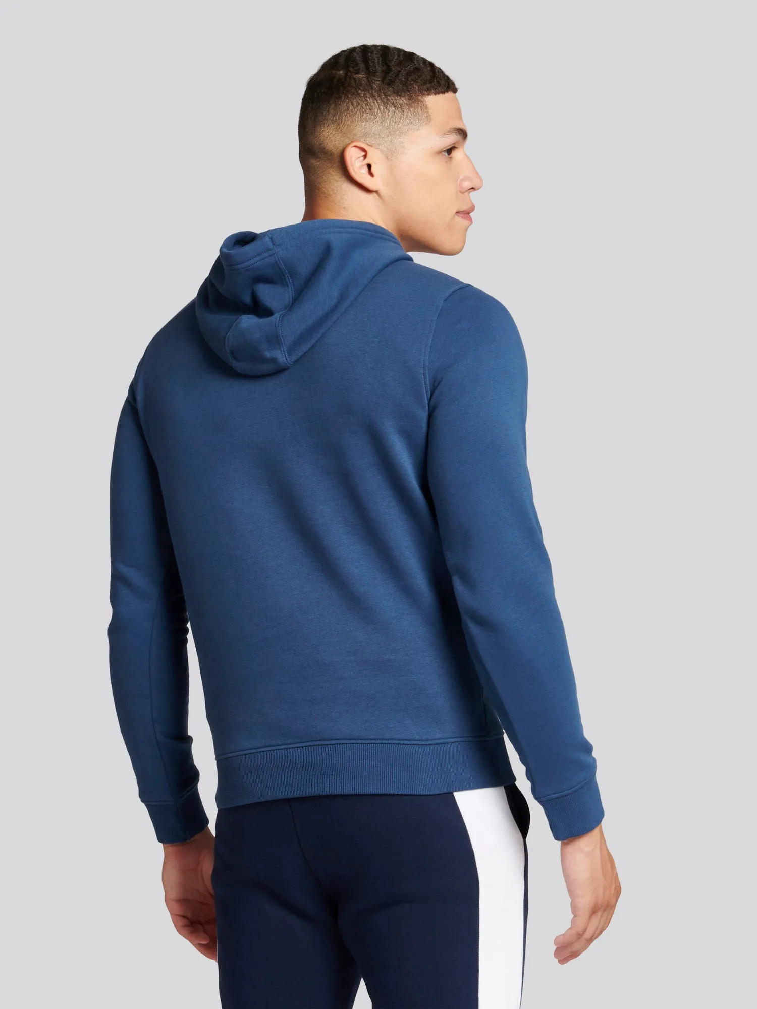 Mens Classic Fleece Hoodie in Dark Denim