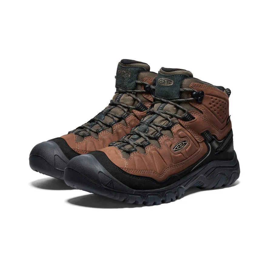 Men's Keen Targhee IV Waterproof Hiking Boot Color: Bison/ Black