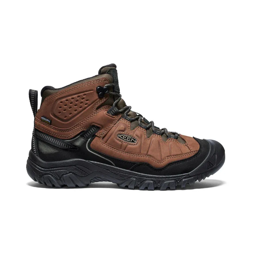 Men's Keen Targhee IV Waterproof Hiking Boot Color: Bison/ Black