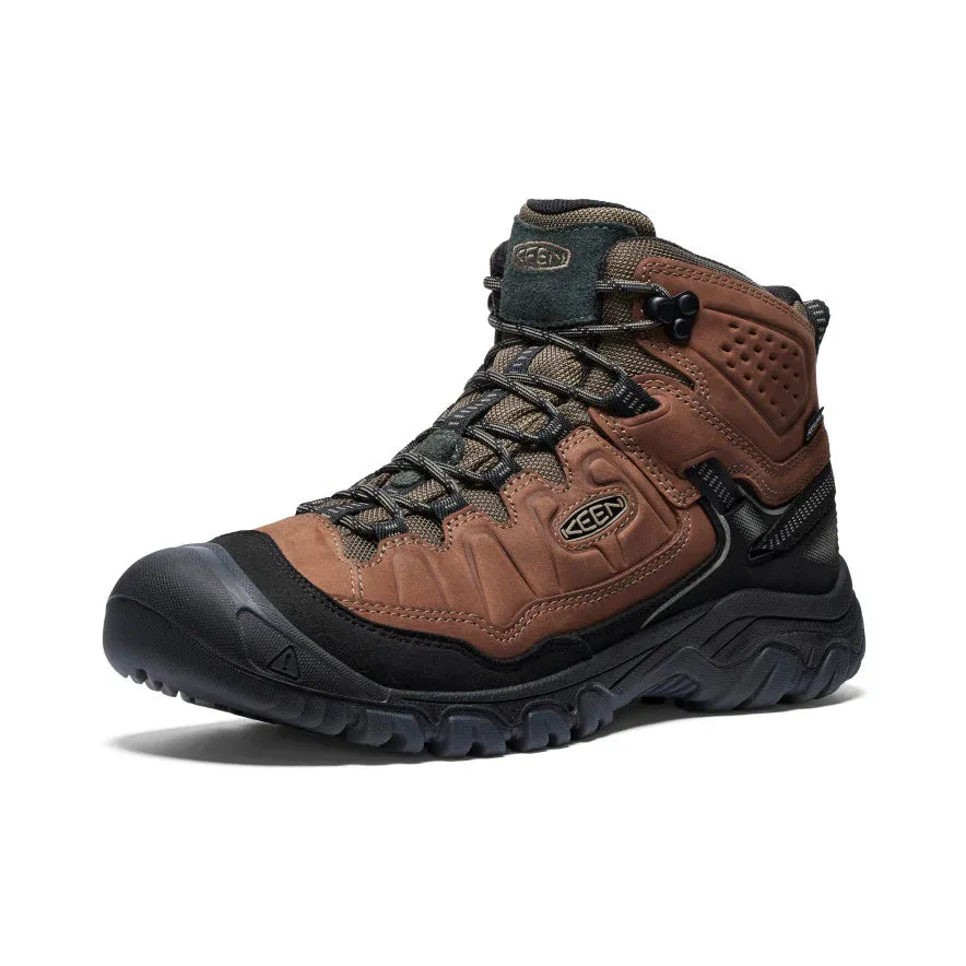 Men's Keen Targhee IV Waterproof Hiking Boot Color: Bison/ Black