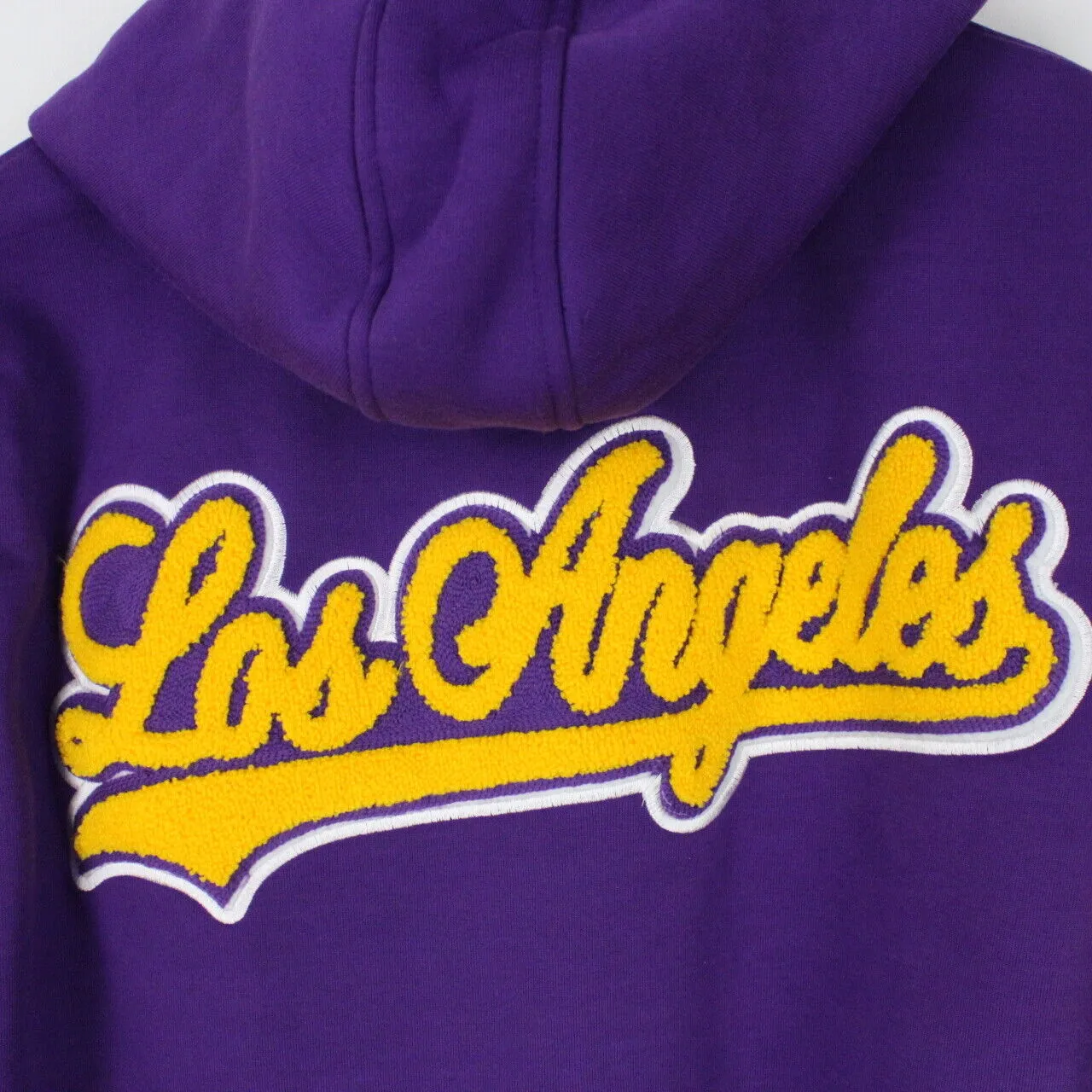 Mens LOS ANGELES Varsity Hoodie Purple | Large