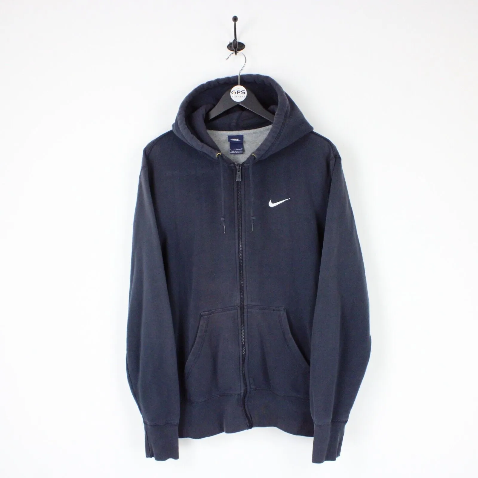 Mens NIKE 00s Hoodie Navy Blue | Large