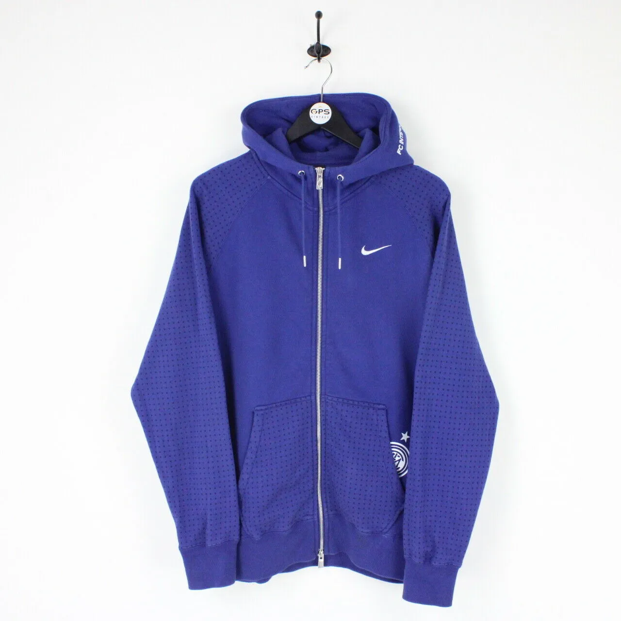 Mens NIKE 00s INTER MILAN Hoodie Blue | Large