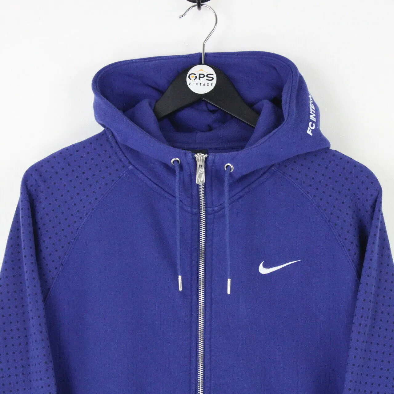 Mens NIKE 00s INTER MILAN Hoodie Blue | Large