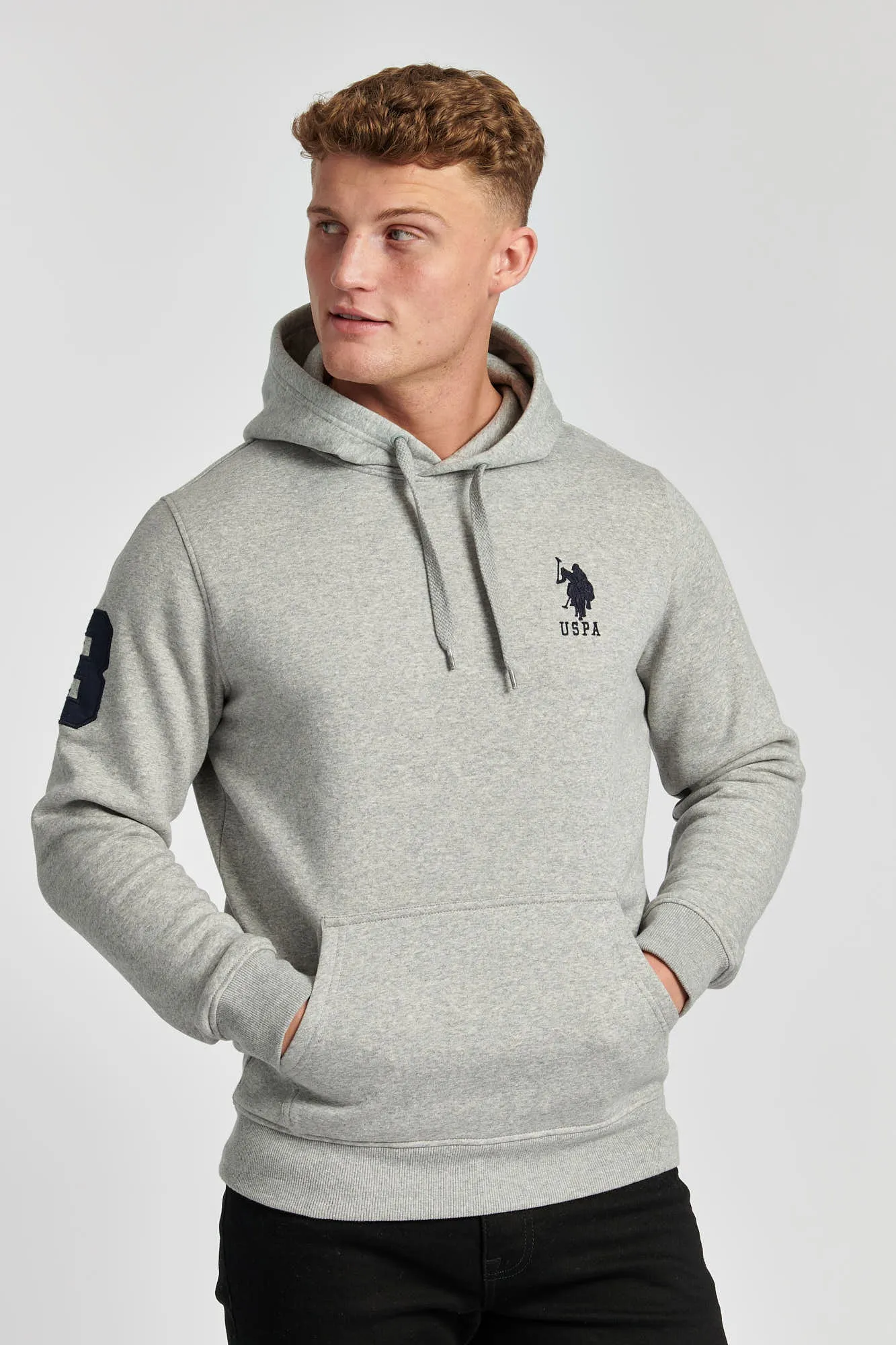 Mens Player 3 Hoodie in Vintage Grey Heather