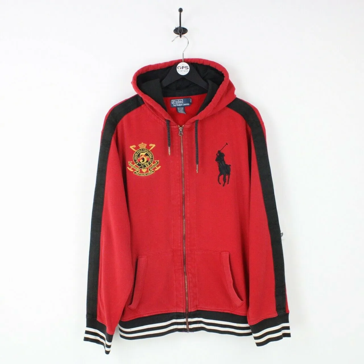 Mens RALPH LAUREN Hoodie Red | XL