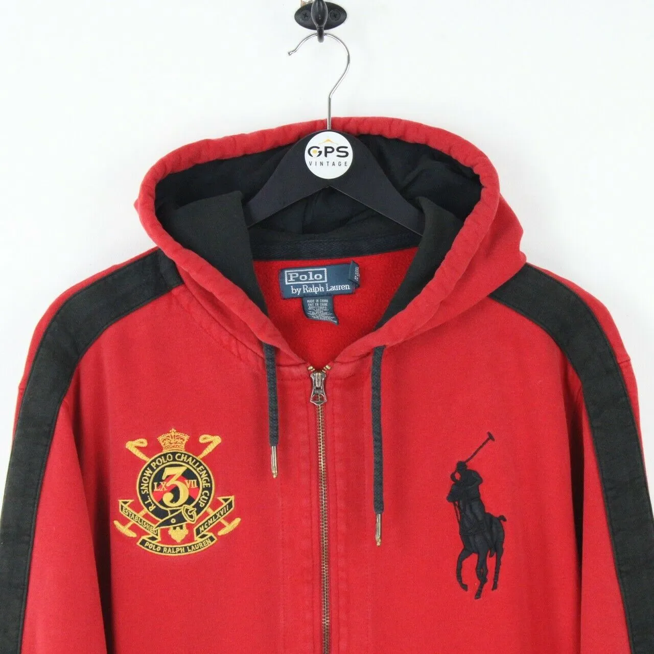 Mens RALPH LAUREN Hoodie Red | XL