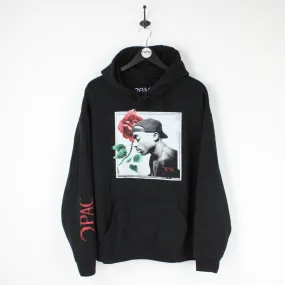 Mens TUPAC Hoodie Black | Large