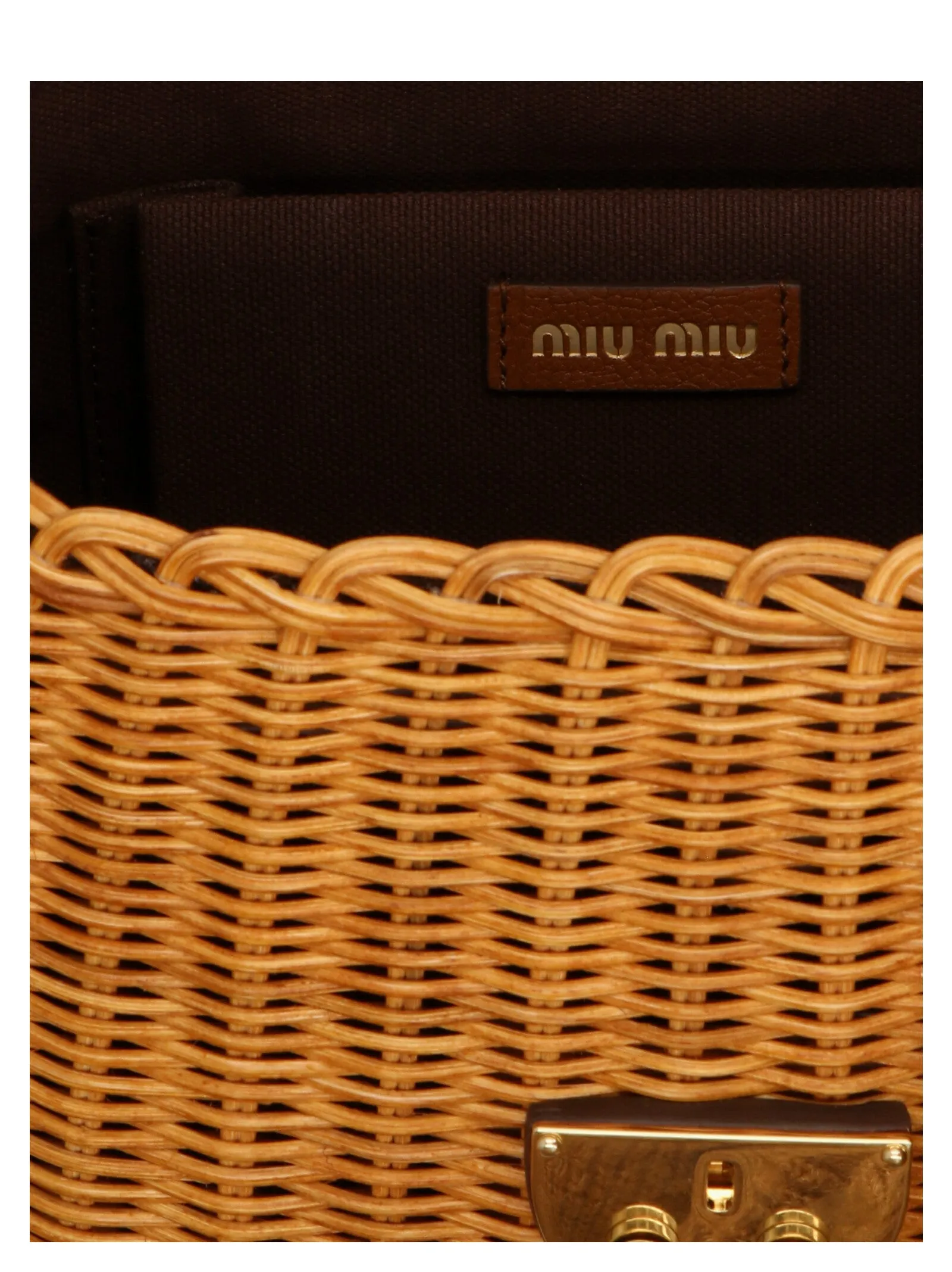 Miu Miu Woven Shoulder Bag