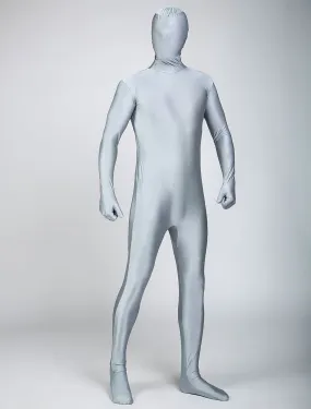 Morph Suit Grey Lycra Spandex Fabric Zentai Suit Unisex Full Body Suit