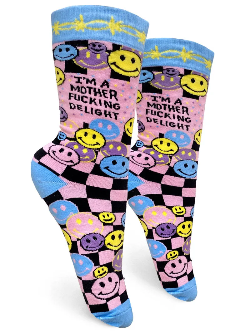 Mother Fucking Delight Womens Crew Socks