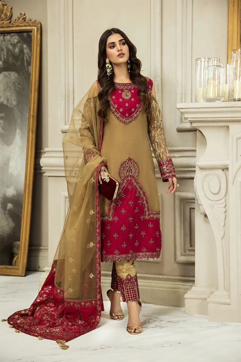 Nainsukh by House of Nawab Luxury Unstitched 3Pc Suit - HANA A