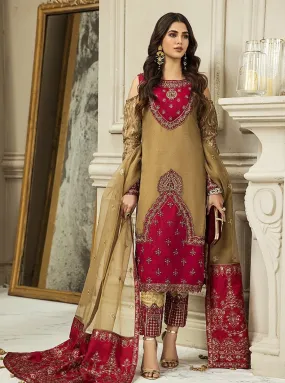 Nainsukh by House of Nawab Luxury Unstitched 3Pc Suit - HANA A