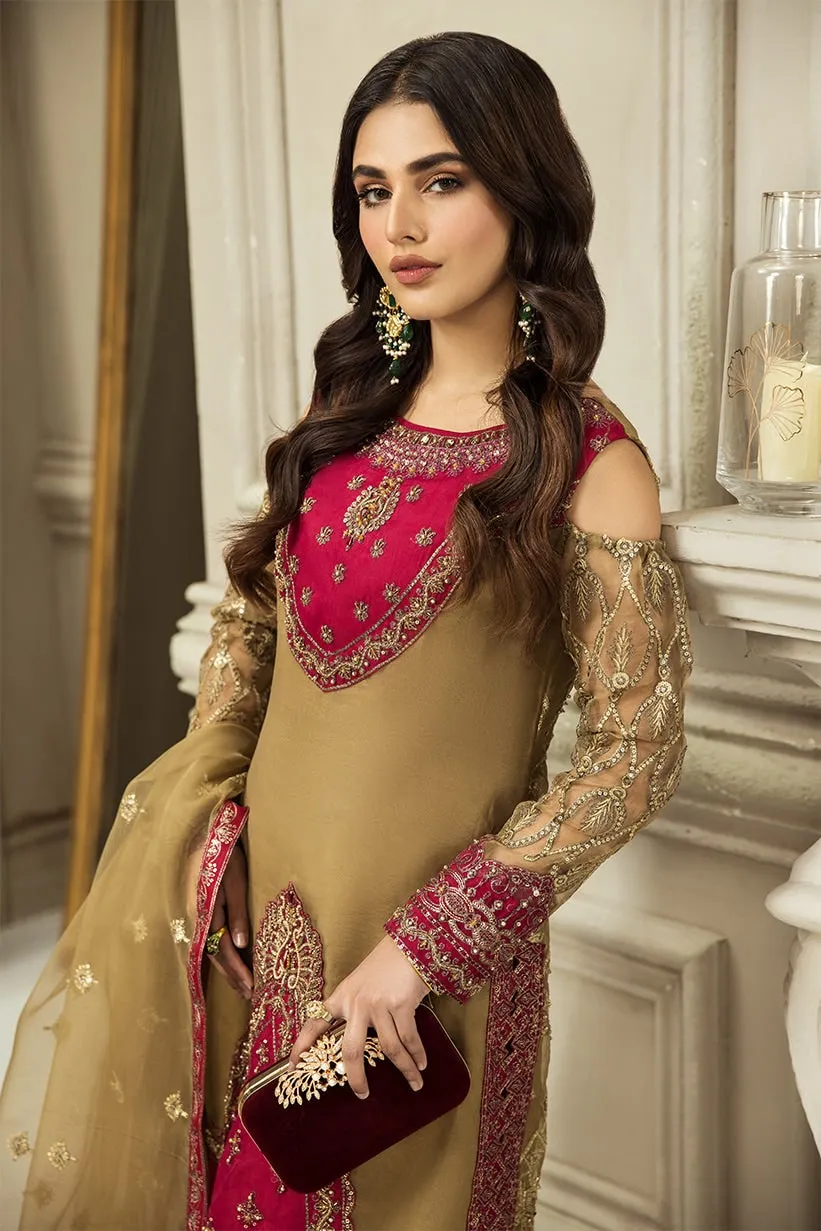 Nainsukh by House of Nawab Luxury Unstitched 3Pc Suit - HANA A