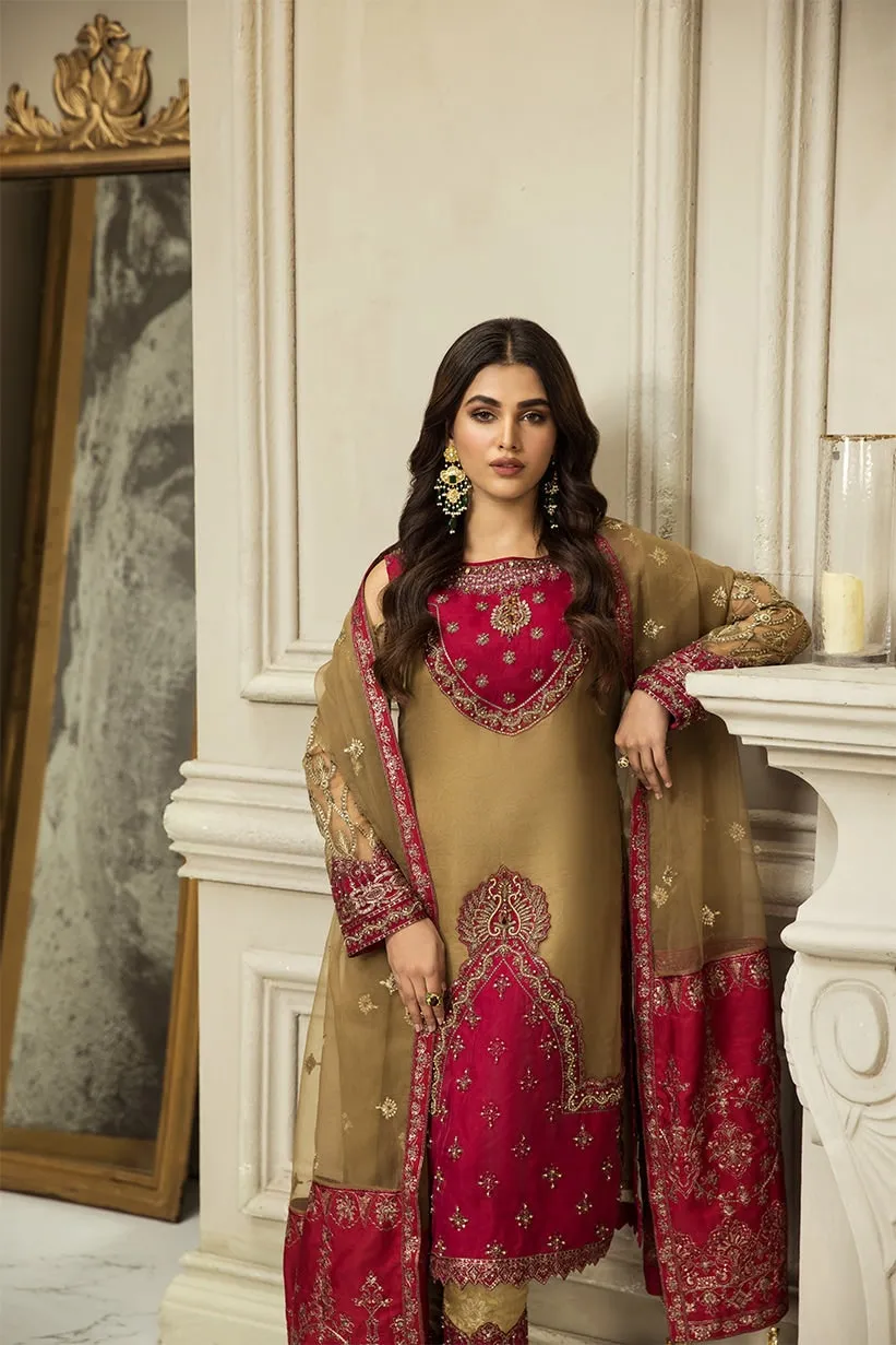 Nainsukh by House of Nawab Luxury Unstitched 3Pc Suit - HANA A