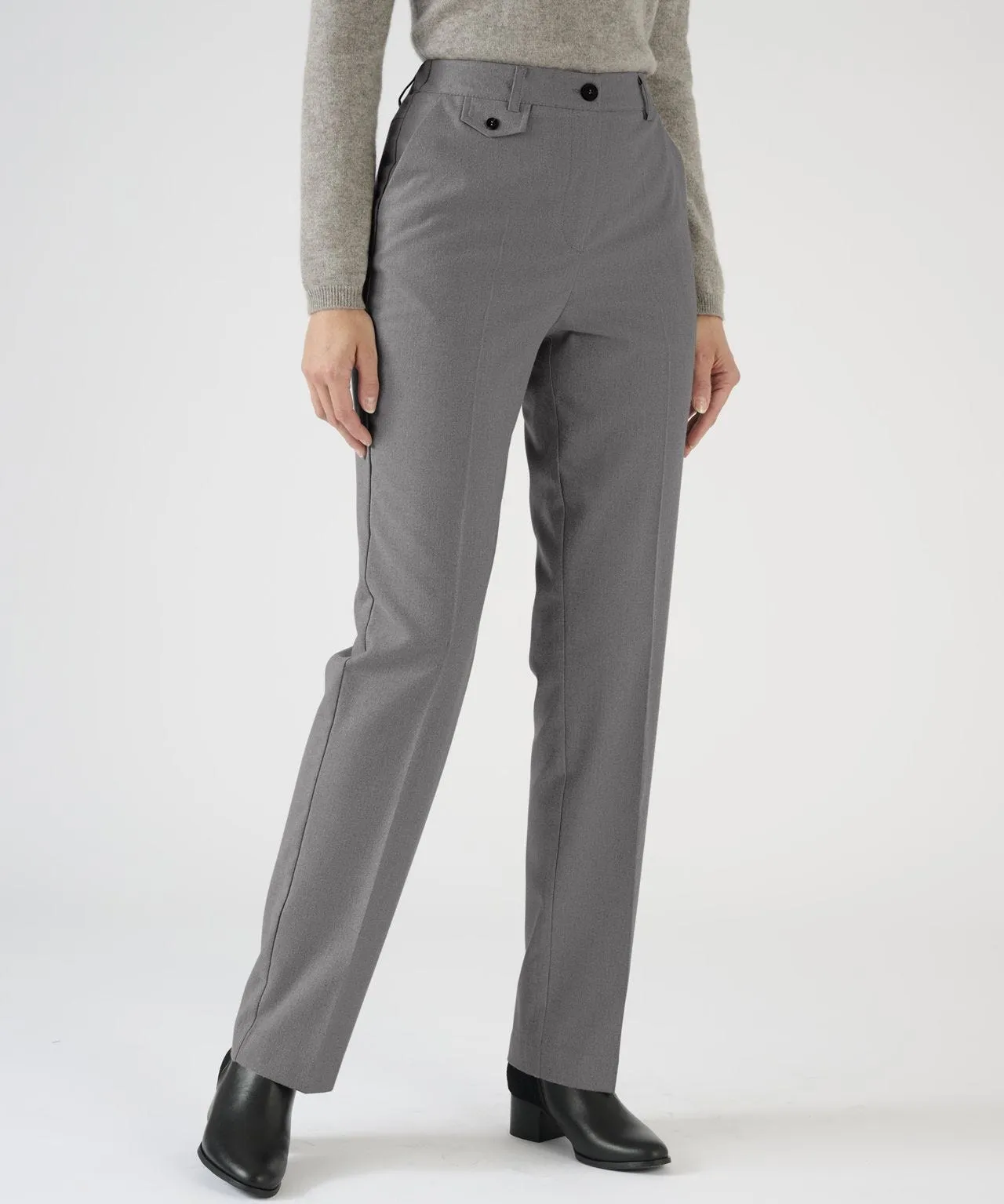 Narrow Leg Pocket Detail Trousers