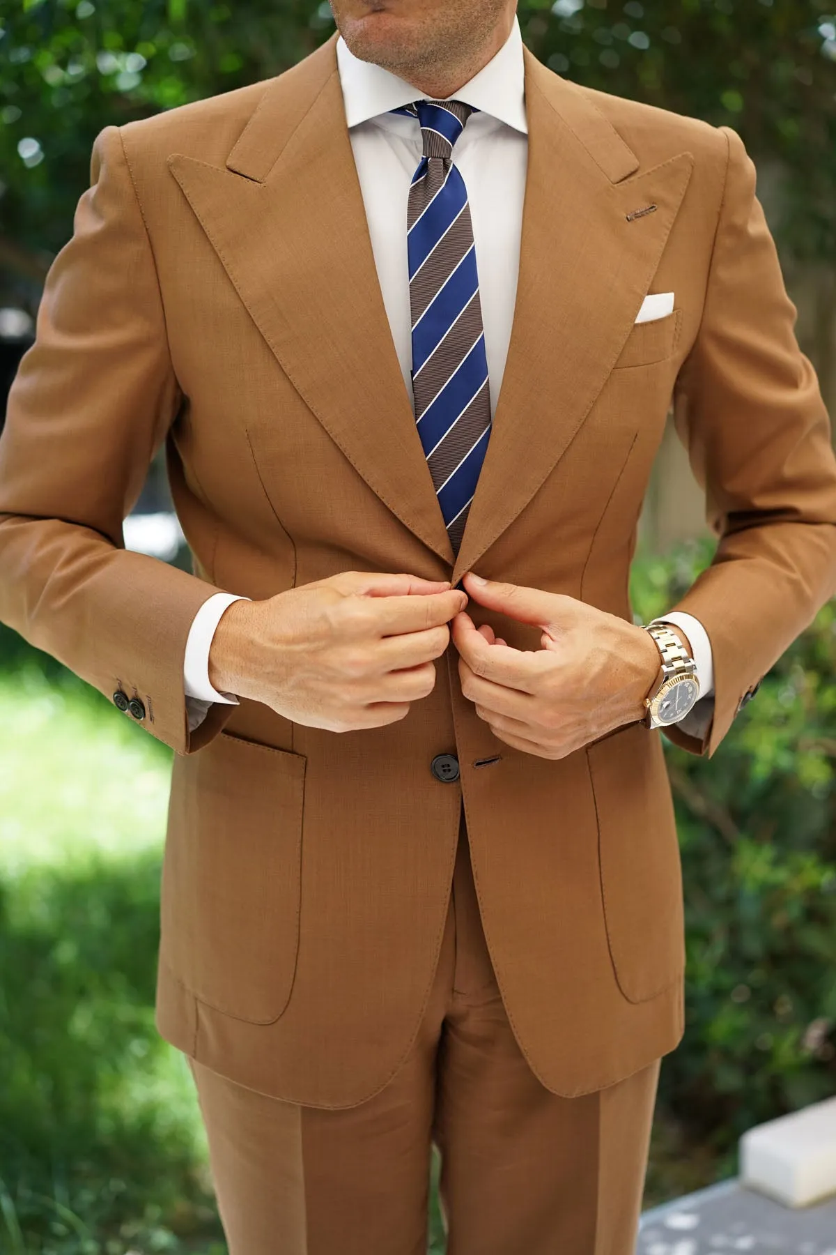 Navy Blue Black White Diagonal - Skinny Tie