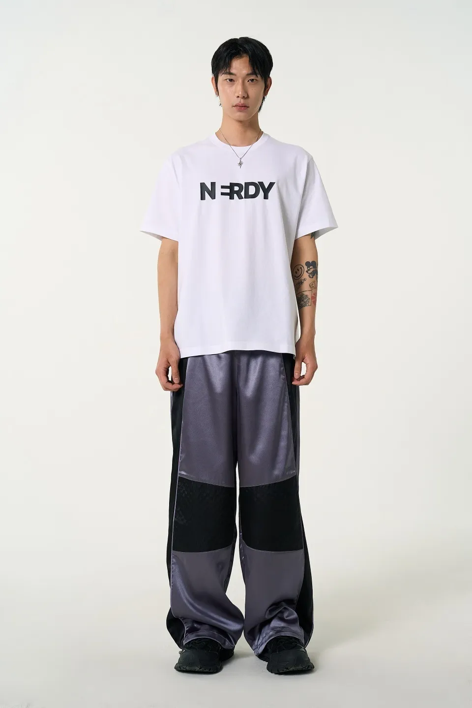 NERDY  |●NERDY● Blank Big Logo Short Sleeve T-Shirt / 24SS (4color)