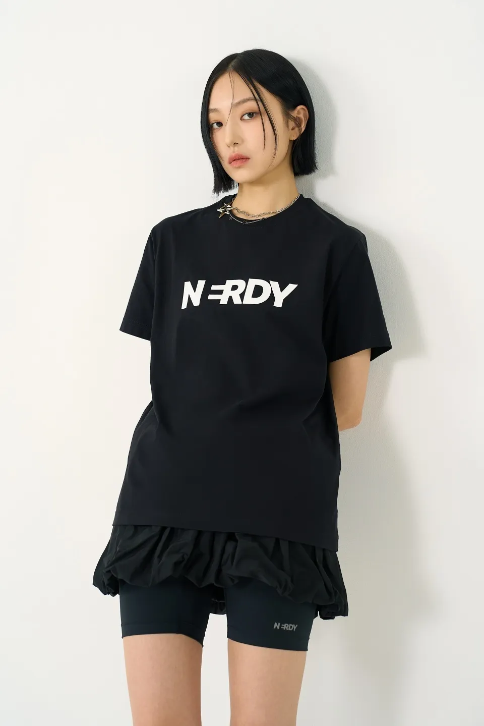 NERDY  |●NERDY● Blank Big Logo Short Sleeve T-Shirt / 24SS (4color)