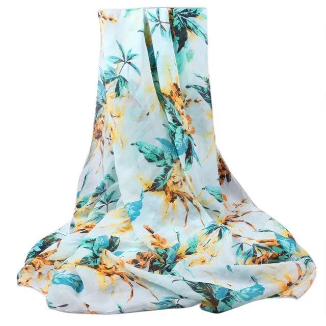 New Hot Womens Chiffon   Square Long Swimwear Cover up Ladies Scarves pasminas mujer YLYL SM6