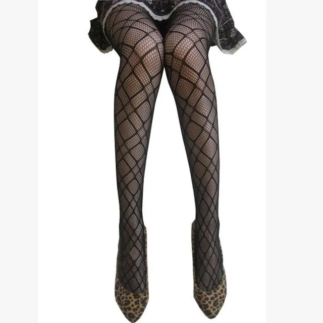 New Sexy Women's Fishnet Tights Club Wear Bodystockings Pattern Pantyhose Compression Tights medias de rejilla #23 GS