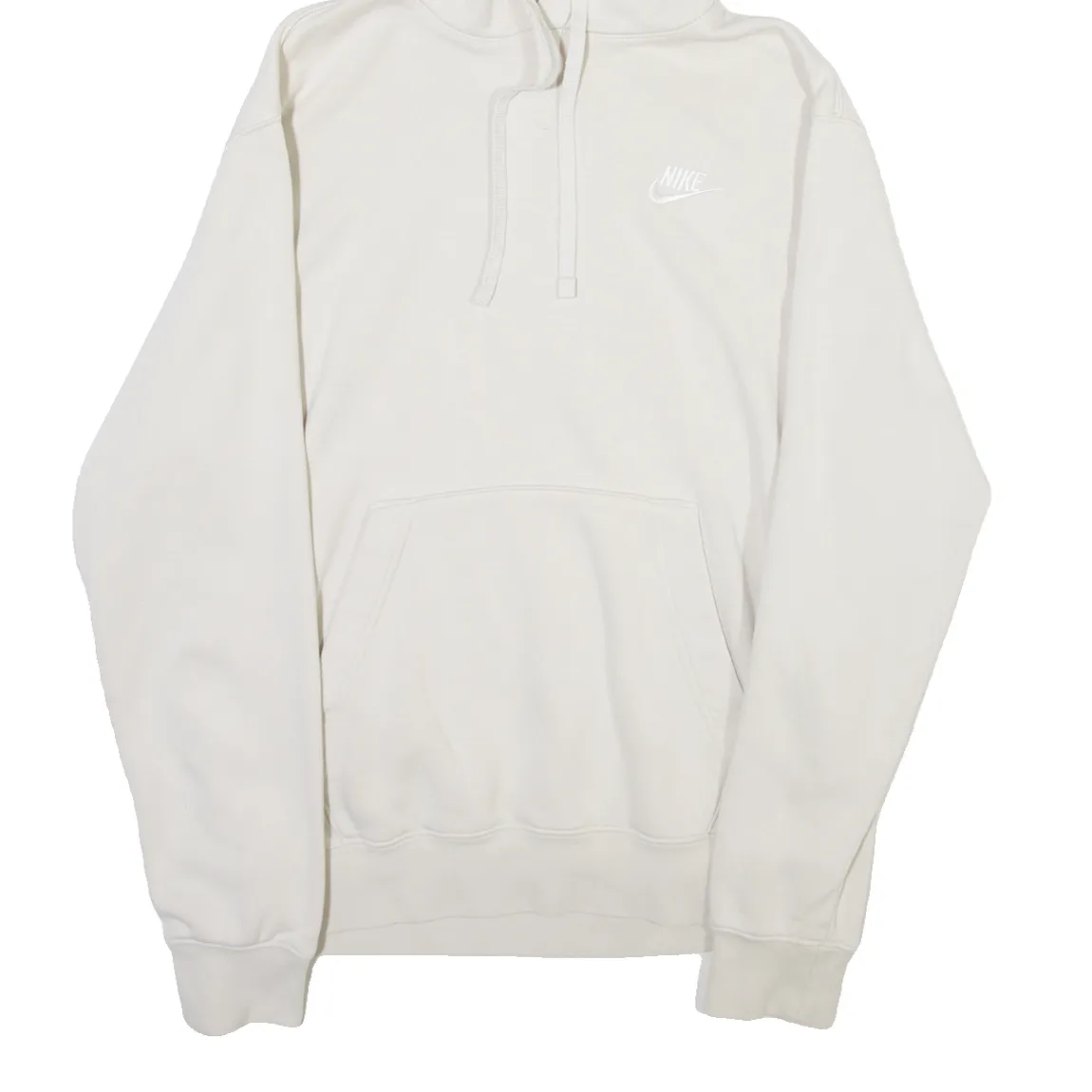 NIKE Mens White Hoodie XS