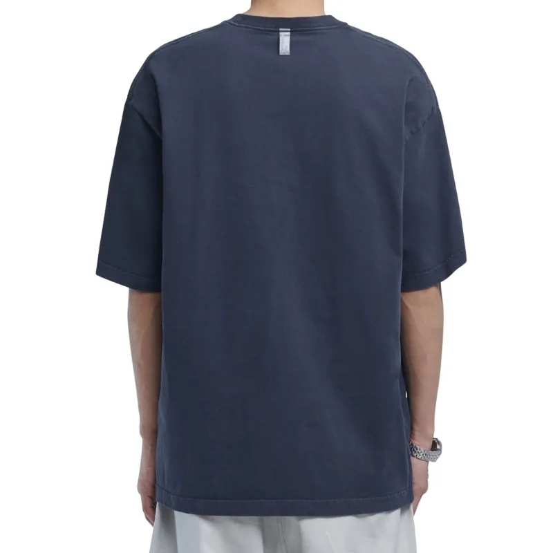 NOMANUAL  |Unisex Street Style U-Neck Plain Cotton Short Sleeves