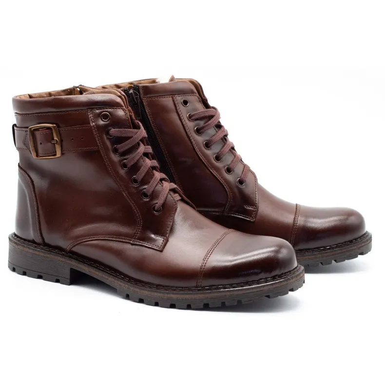 Olivier Men's 910MP snow boots dark brown