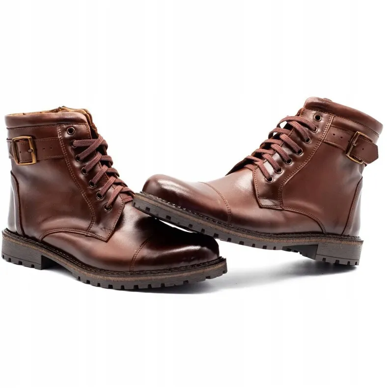 Olivier Men's 910MP snow boots dark brown